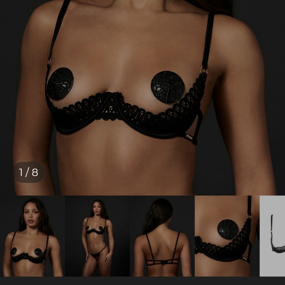 Tallulah Open Bra Black bluebella 36 dd